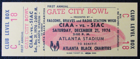 1974 Gate City Bowl Norfolk State Spartans vs. Tuskegee Tigers 12/21/74