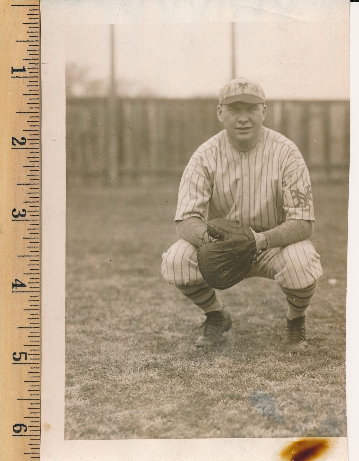 Jack Cummings 4x6 B/W 1927 Press Wire Photo New York Giants