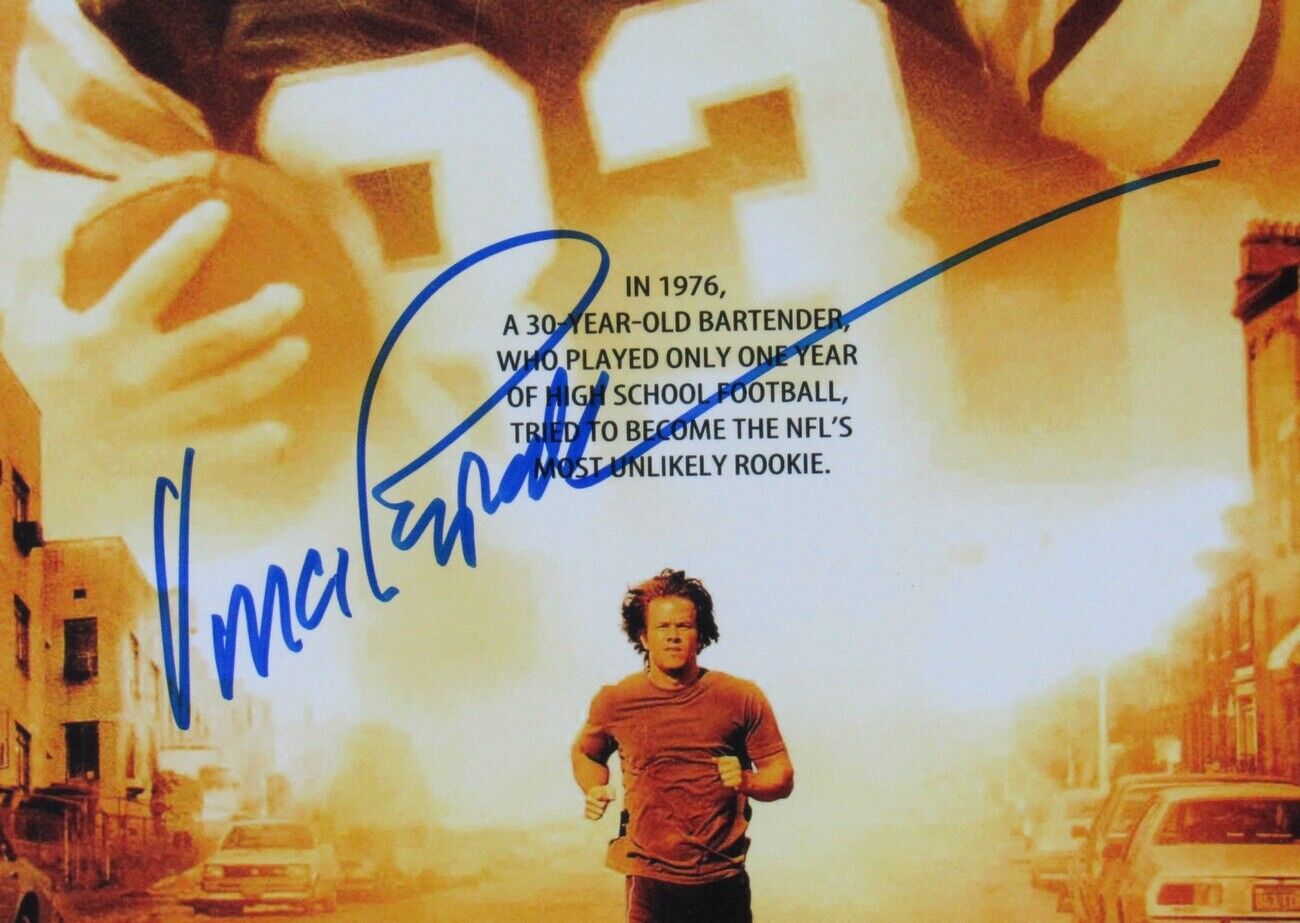 Vince Papale Eagles Signed 11x17 "Invincible" Movie Print Framed JSA 154950