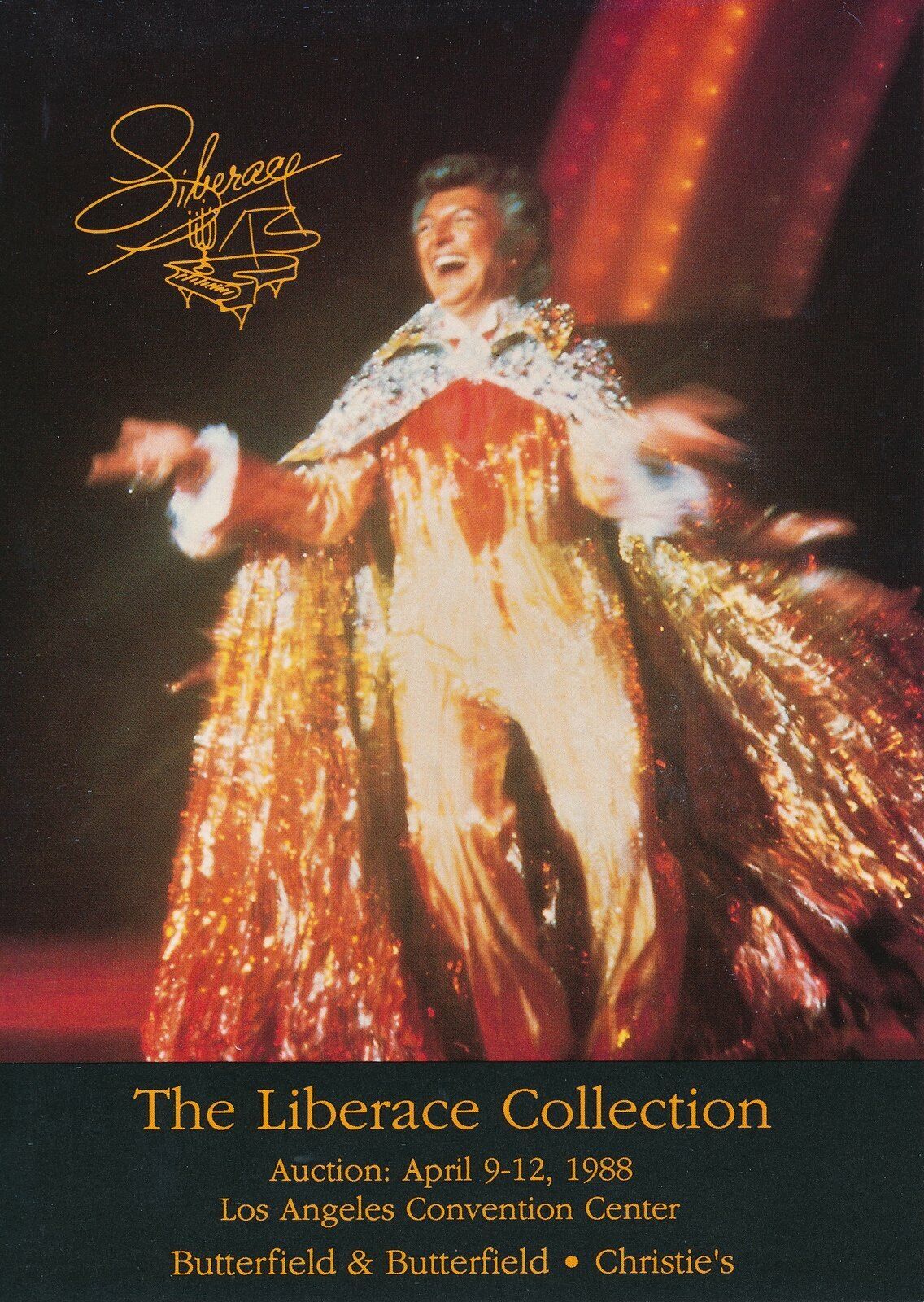 The Liberace Collection Auction Announcement Postcard 145735