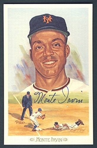 Monte Irvin Autographed/Signed Perez-Steele Celebration Postcard 124235