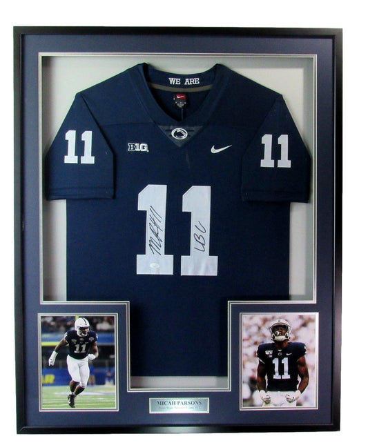 Micah Parsons Autographed Jersey Penn State Framed JSA 187345