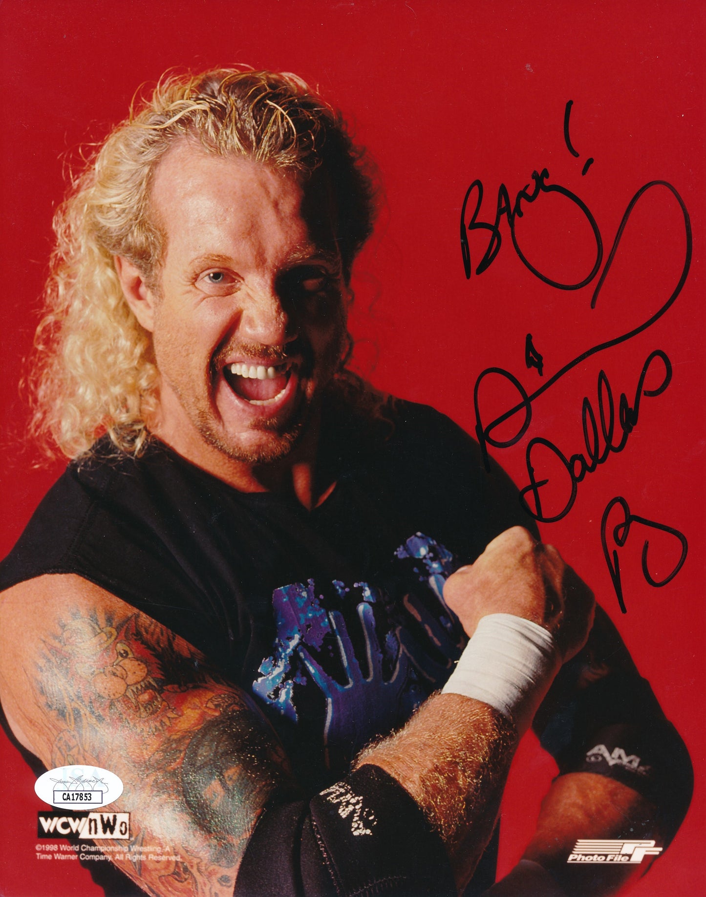 Diamond Dallas Page Signed/Inscribed "Bang!" 8x10 Photo Wrestler JSA 192956