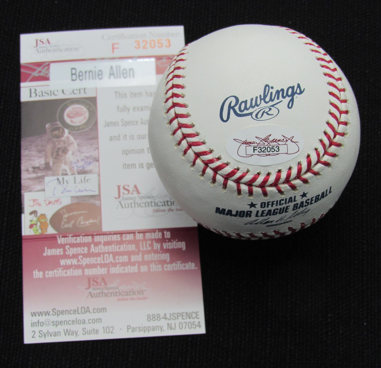Bernie Allen Signed/Auto Yankees 100th OML Baseball JSA 186880