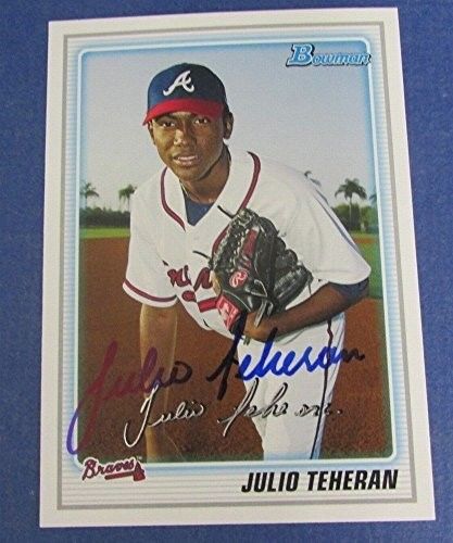 Julio Teheran Braves Signed/Autographed 2010 Bowman Baseball Card #BP105