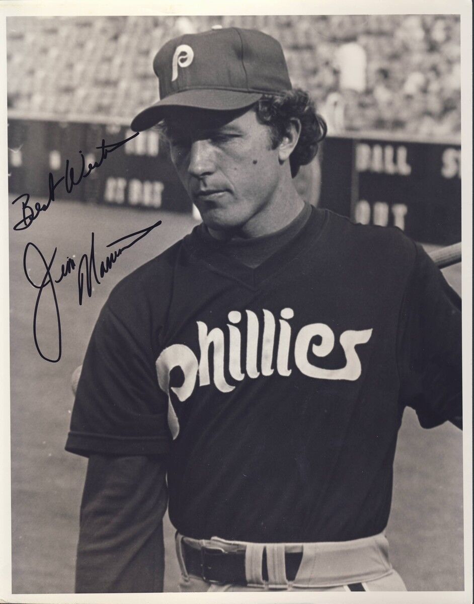 Jim Morrison Phillies Autographed/Signed 8x10 Photo 123267