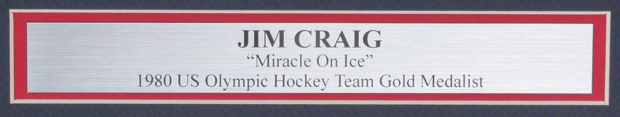 Jim Craig Signed/Autographed 8x10 "Miracle on Ice" Photo Framed JSA 190251