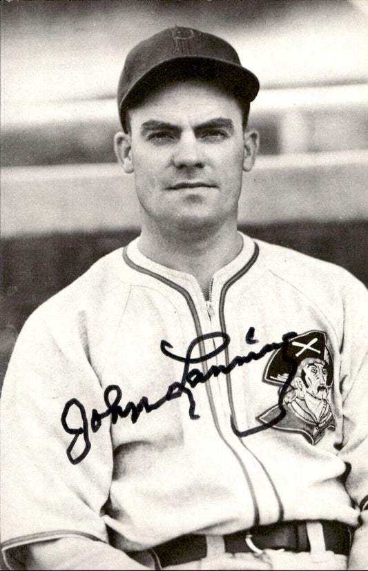 Johnny Lanning Pirates d. 1989 Signed/Autographed 3x5  Photo 178544