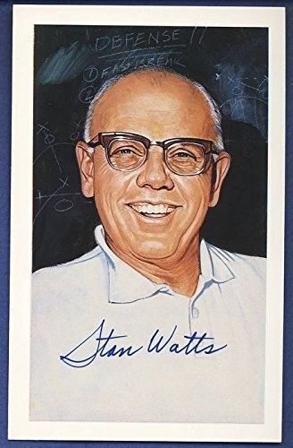 1992 Center Court Stan Watts Signed HOF Postcard