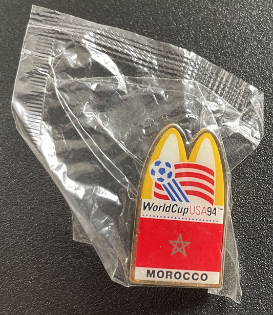 1994 USA World Cup Soccer Commemorative McDonalds Arch Pin - Morocco 176846