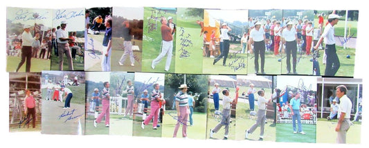 Lot of 20 PGA Signed 4x6 Color Photos incl. Zoeller, Gilder, Mark Long 150114