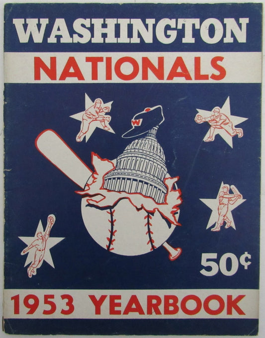 Vintage 1953 Washington Nationals Yearbook 175615