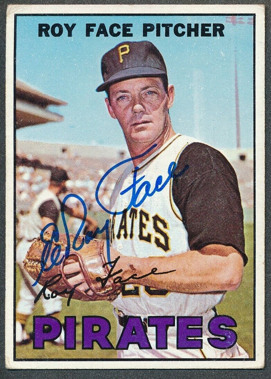 Roy Face Pittsburgh Pirates Signed/Autographed 1967 TOPPS Card #49 165665