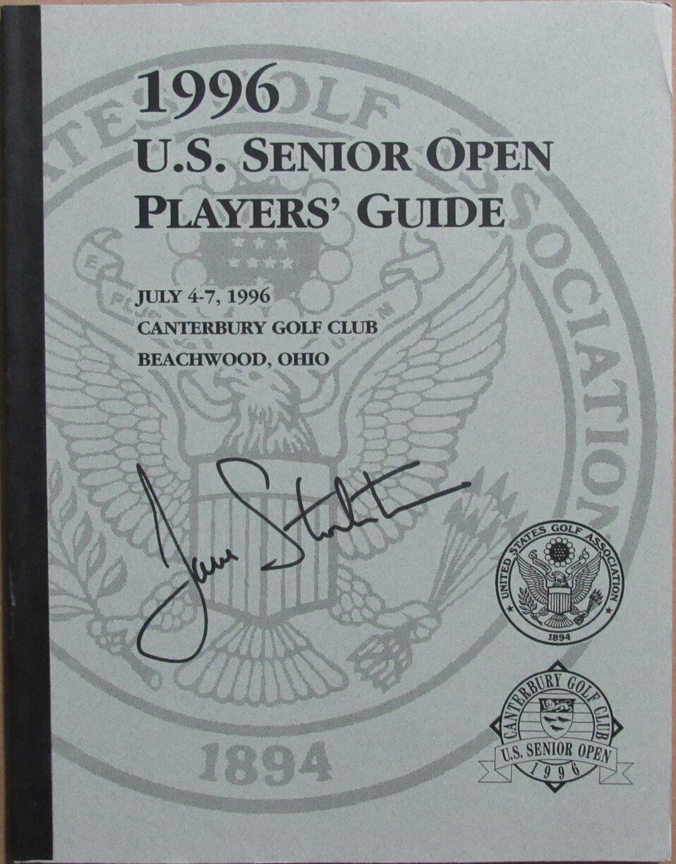 Dave Stockton PGA Champ Signed 1996 U.S. Senior Open Players' Guide