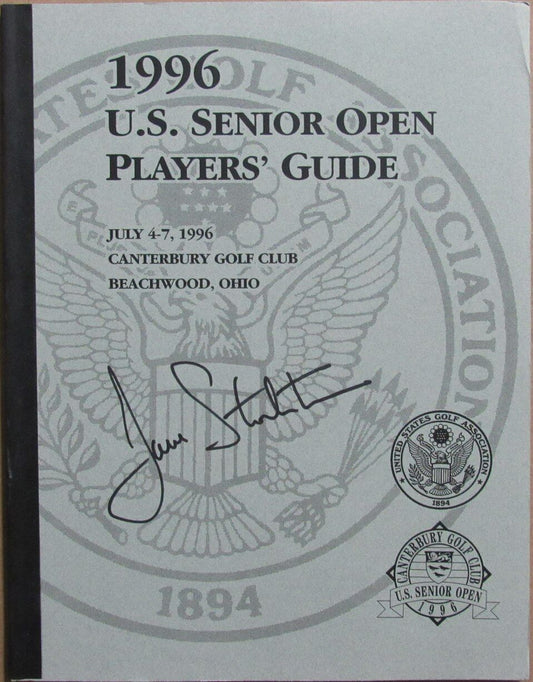 Dave Stockton PGA Champ Signed 1996 U.S. Senior Open Players' Guide