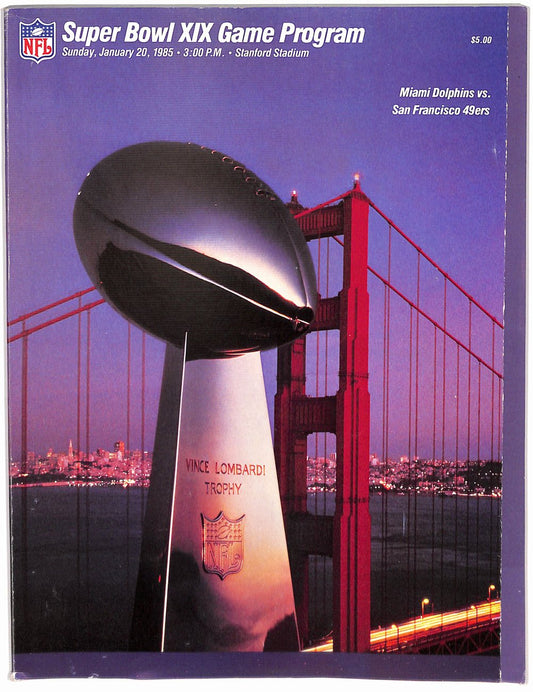 Super Bowl XIX Offical Game Program Miami Dolphins vs San Francisco 49ers 182069