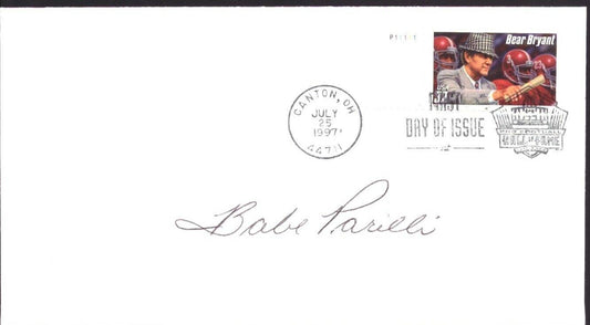 Babe Parilli Signed/Autographed 1997 FDC First Day Cover Kentucky 151459