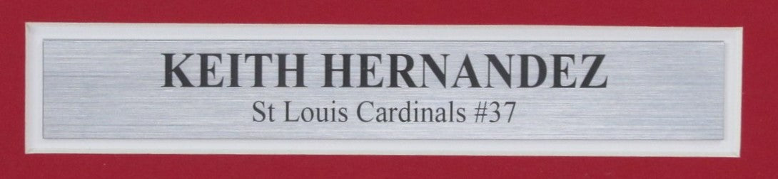 Keith Hernandez Signed/Inscr 8x10 Photo St. Louis Cardinals Framed JSA 187252