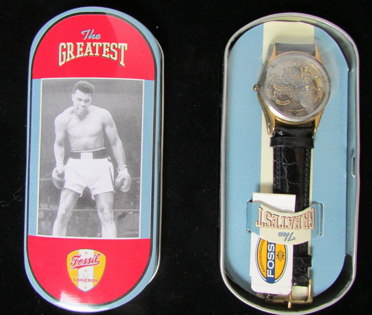 Muhammad Ali Fossil Collector's Limited Edition Watch with Case & Box 147541