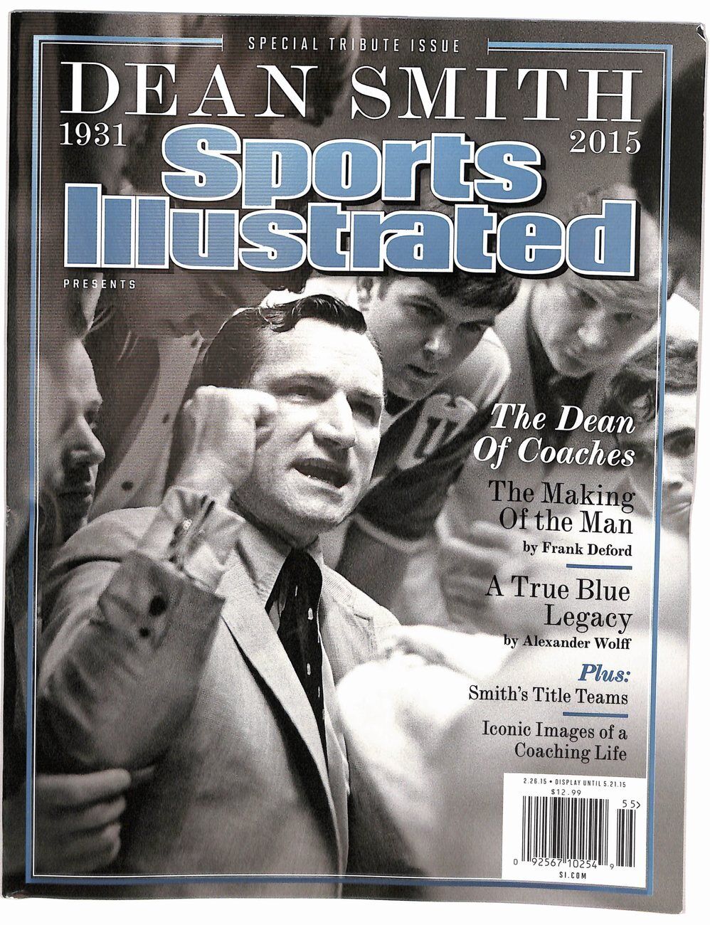 2015 Dean Smith North Carolina Tribute Issue Sports Illustrated NO LABEL 182418