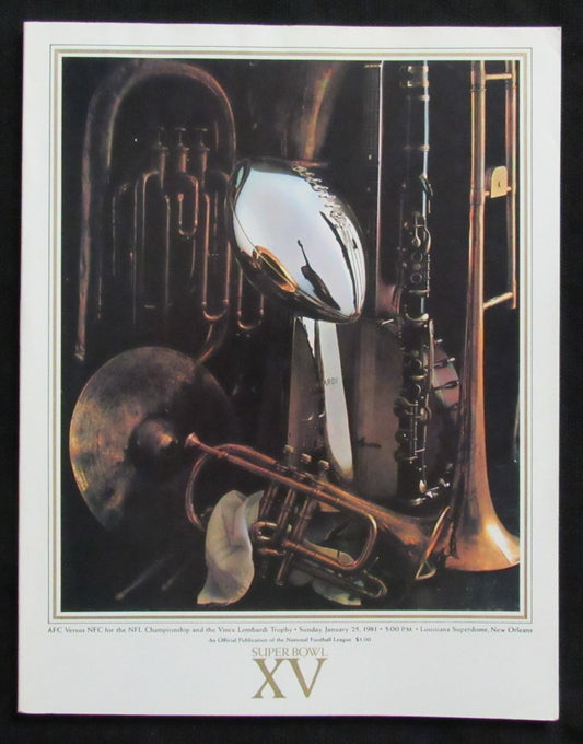 Super Bowl XV Game Program  Las Vegas Raiders vs. Philadelphia Eagles 182830