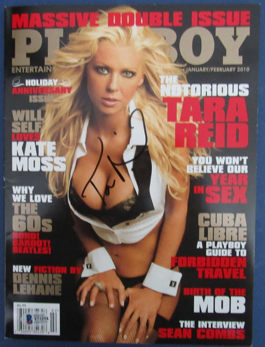 Tara Reid Signed/Autographed Jan/Feb 2010 Playboy Magazine Beckett 152358