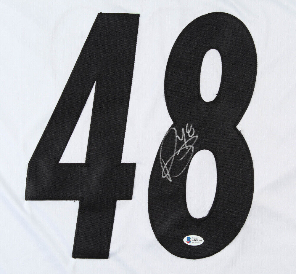 Bud Dupree Signed/Auto Steelers White Custom Football Jersey Beckett 157272