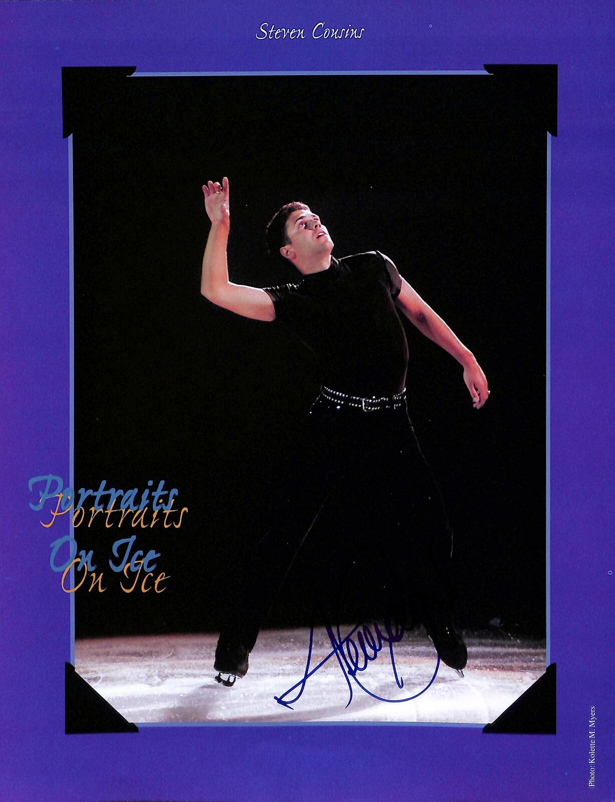 Steven Cousins 8x British Men's Figure Skating Champion Signed 8x10 Photo 170748