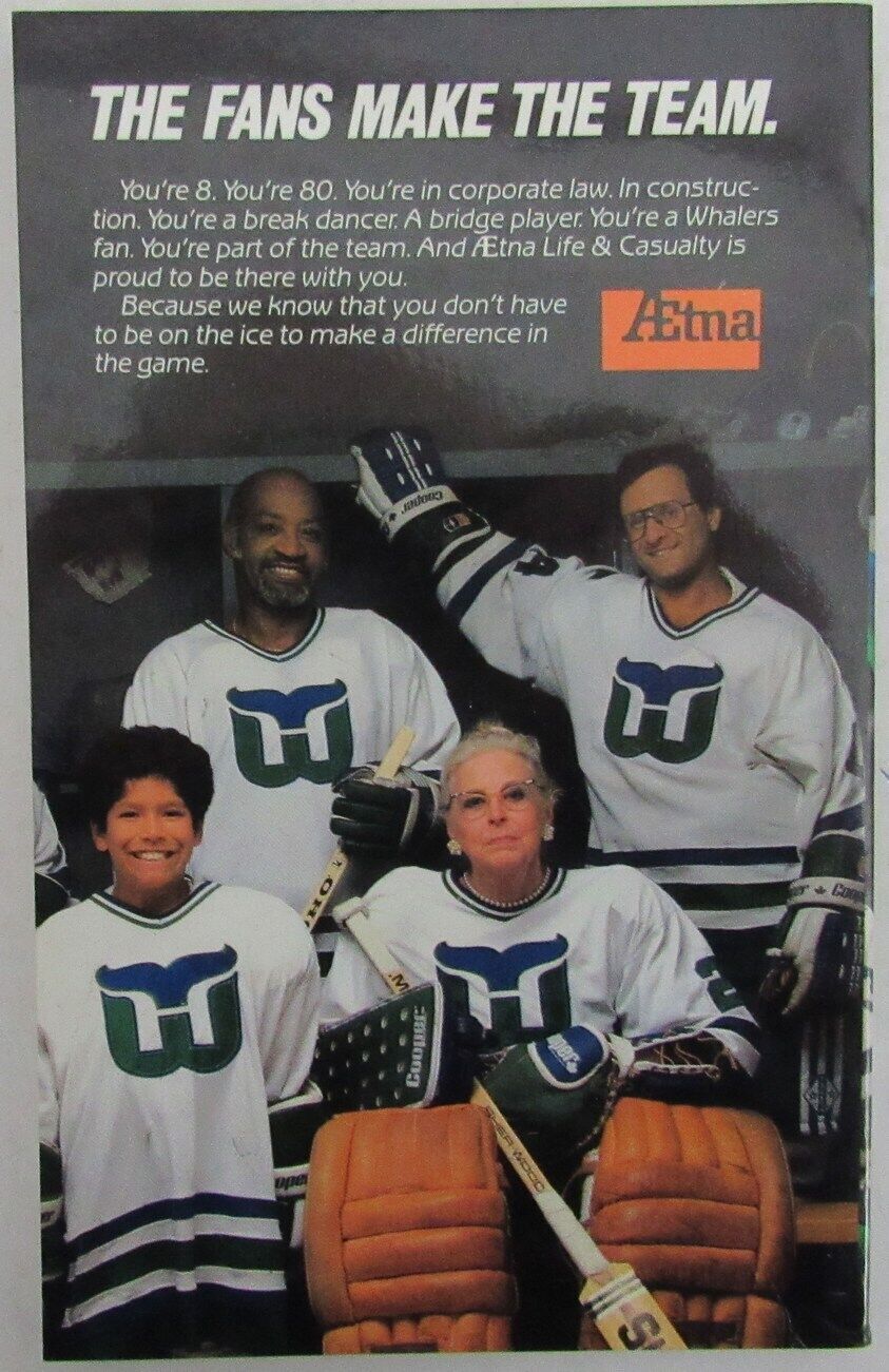 1984-85 Hartford Whalers Yearbook Media Guide 176834