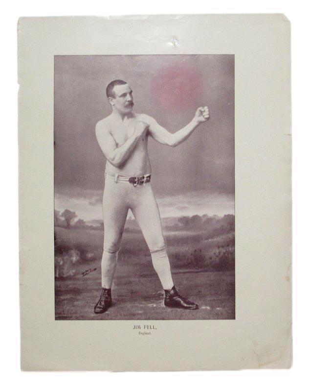 Jim Fell Boxer 1895 Boxing Gladiators 11x15 Supplement Poster