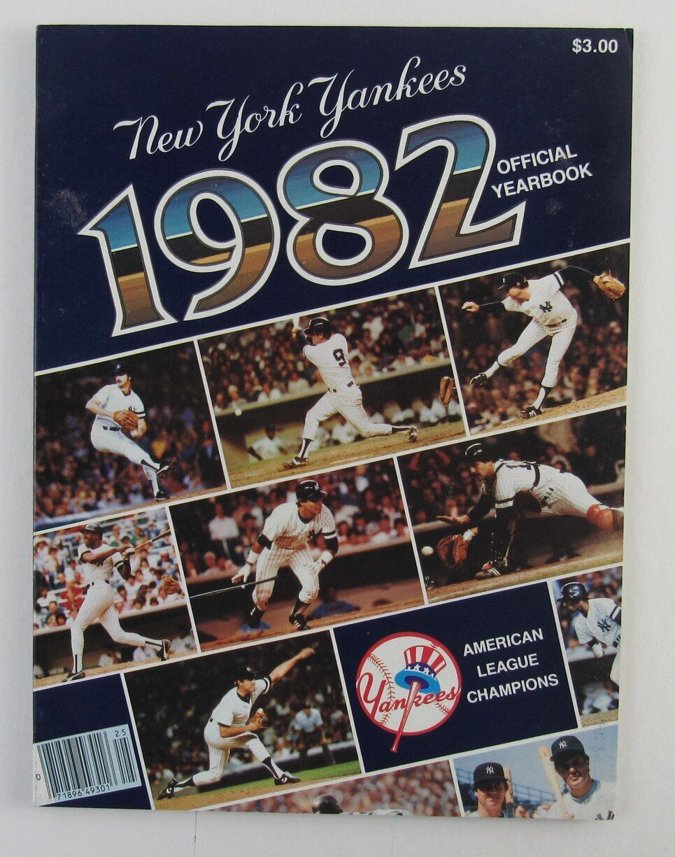 1982 New York Yankees Yearbook Clean