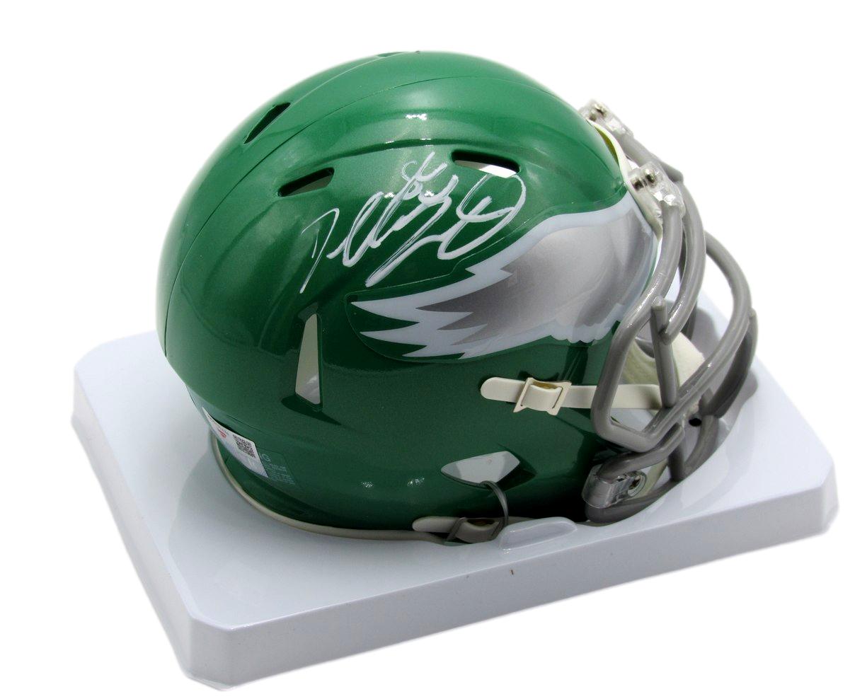 Dallas Goedert Signed/Auto Eagles Mini Speed Replica Helmet Fanatics 192987