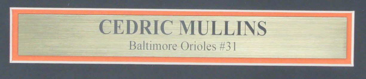 Cedric Mullins Signed/Auto 11x14 Photo Orioles Framed Beckett 190240
