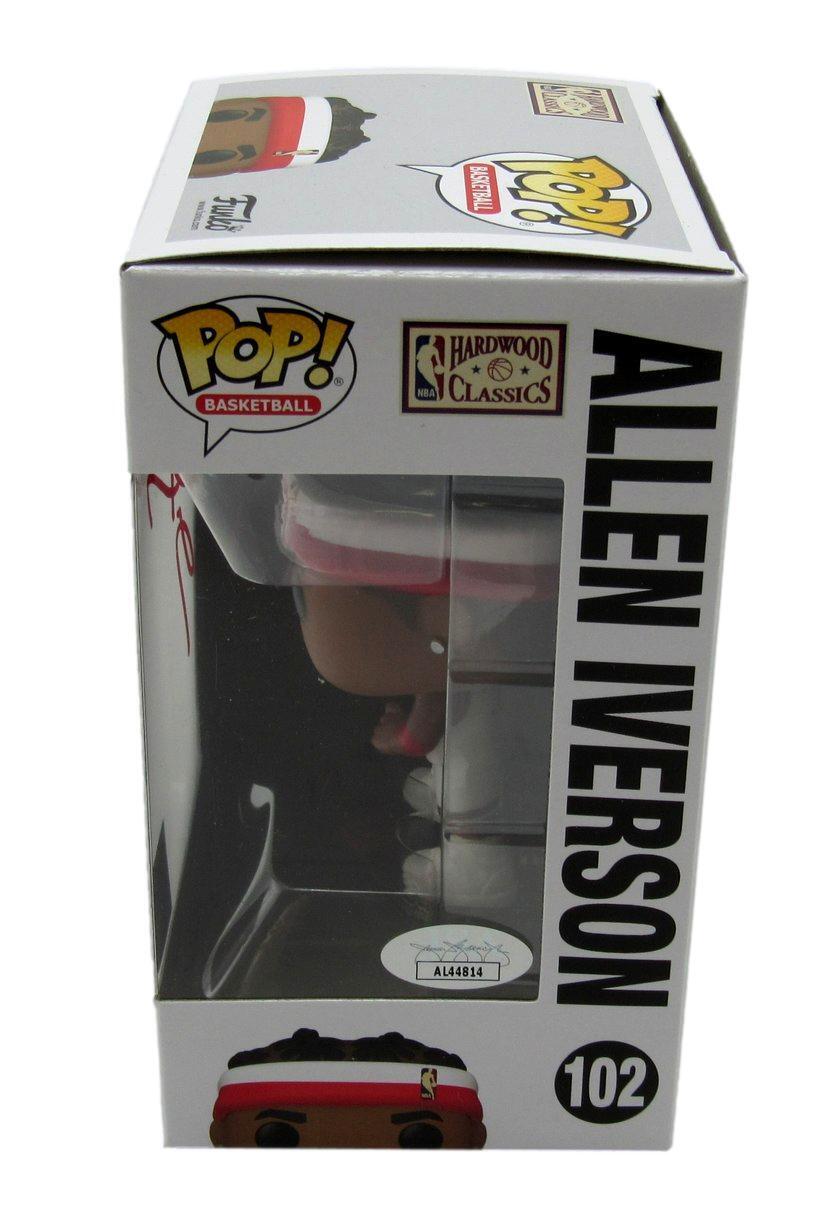 Allen Iverson HOF Autographed Funko Pop Figurine #102 Philadelphia 76ers JSA