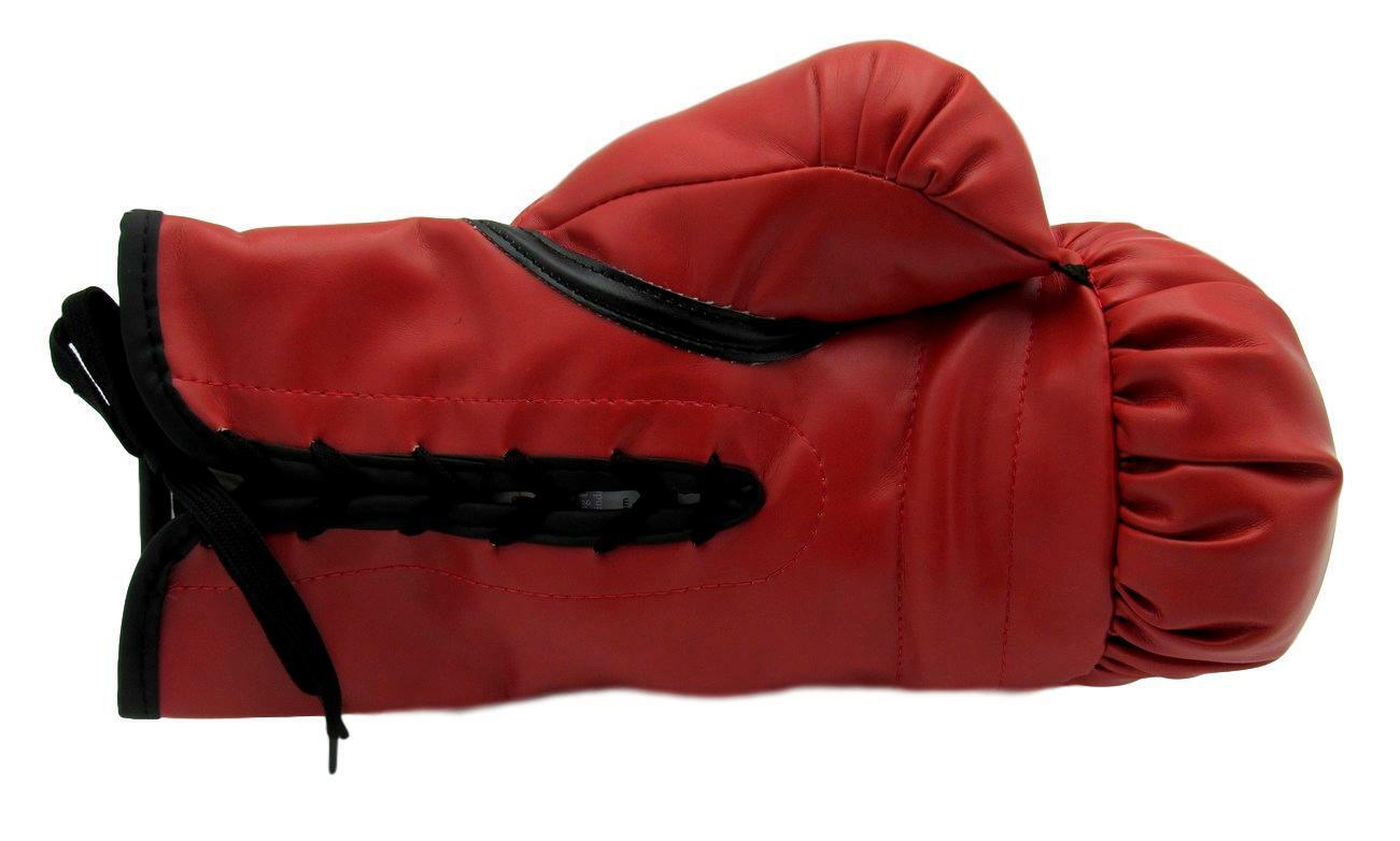 Michael Spinks Boxing Champ Signed Everlast Red Left Boxing Glove JSA 154751