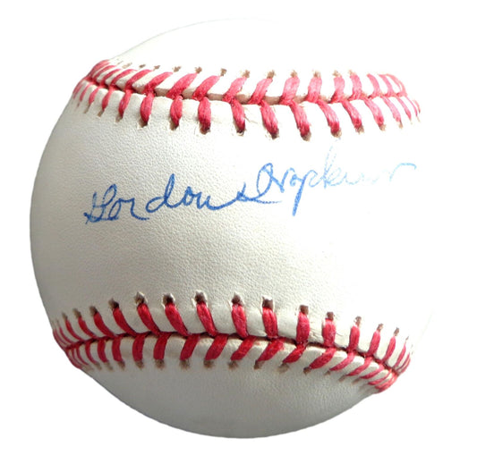 Gordon Hopkins Signed OAL Baseball Negro League Indianapolis Clowns PSA/DNA