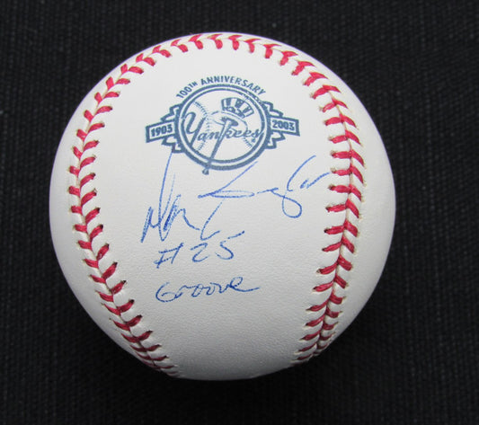 Don Baylor Signed/Auto Yankees 100th OML Baseball JSA 186881