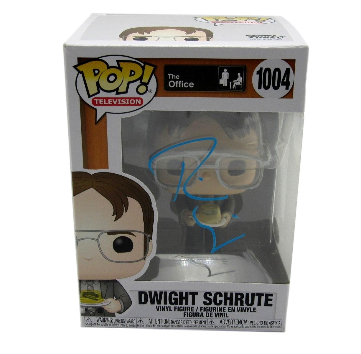 Rainn Wilson Autographed Funko Pop! #1004 Figurine "The Office" JSA 184719