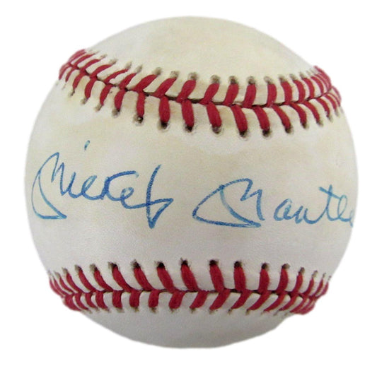 Mickey Mantle Signed/Autographed OAL Baseball New York Yankees UD 190734