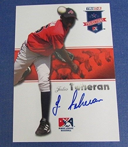 Julio Teheran Braves Signed 2008 Tristar Projections Baseball Card #314