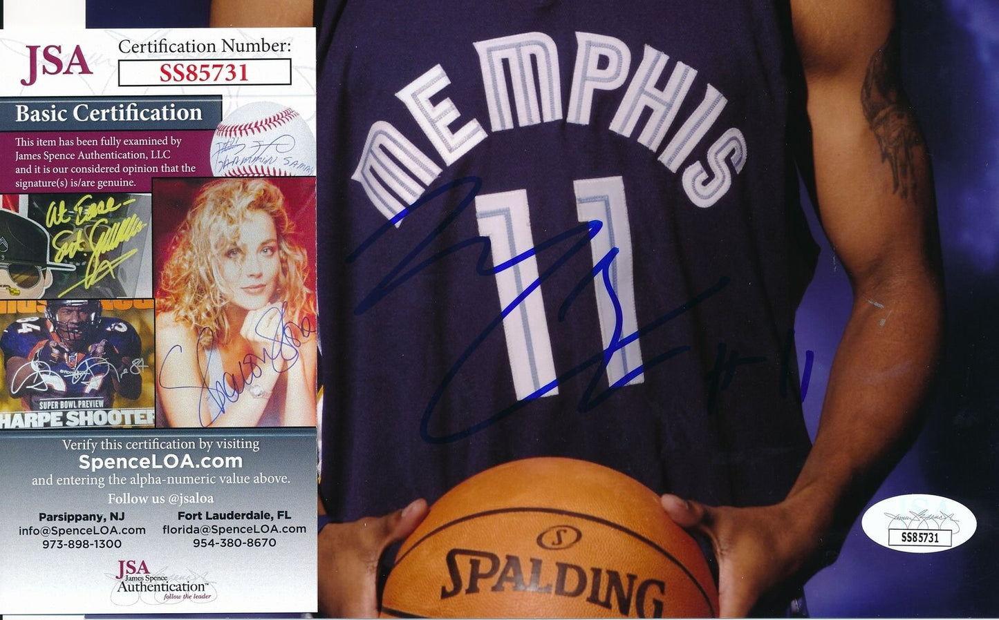 Mike Conley Memphis Grizzlies Signed/Autographed 8x10 Photo JSA 165436
