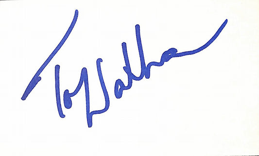 Tony Nathan  Miami Dolphins Signed/Auto 3x5 Index Card  189522