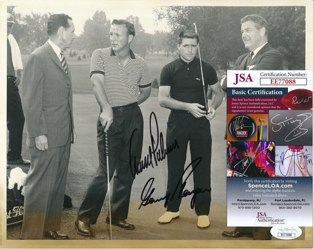 Palmer/Firestone/Player/Trainer Multi-Signed 8x10 B/W Photo JSA 144283