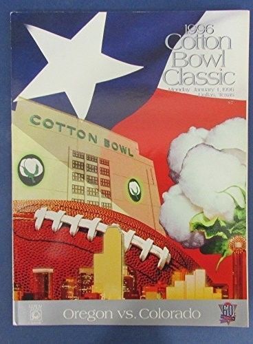 1996 Cotton Bowl Program Oregon Ducks v. Colorado Buffaloes 126860