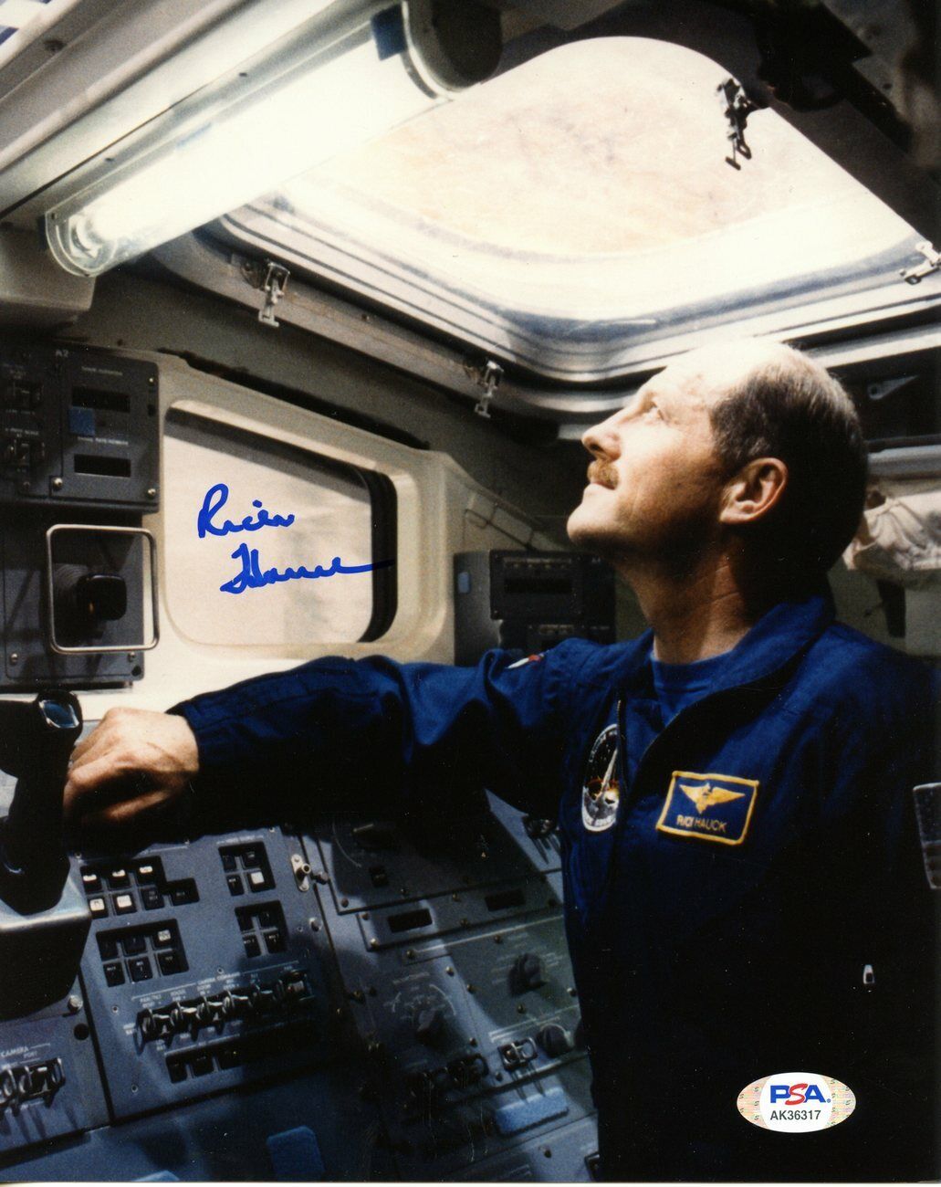 Frederick Rick Hauck Astronaut Signed/Autographed 8x10 Photo PSA/DNA 167352