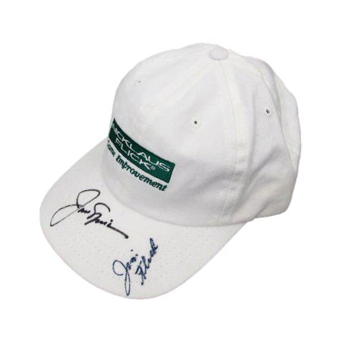 Jack Nicklaus / Jim Flick Dual-signed White Golf Hat JSA 190264