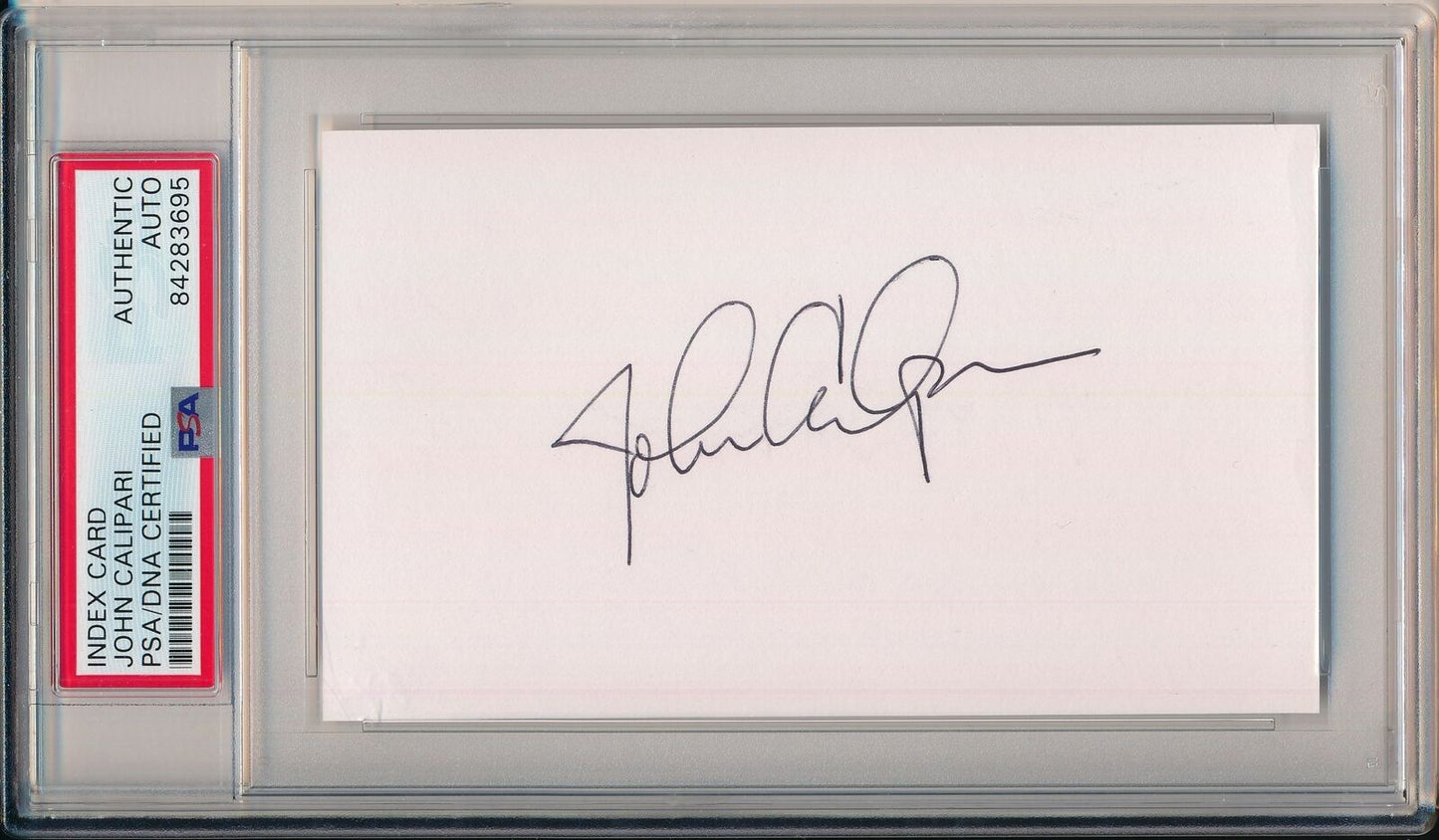 John Calipari Kentucky Wildcats Signed/Autographed 3x5 Index Card PSA/DNA 157227