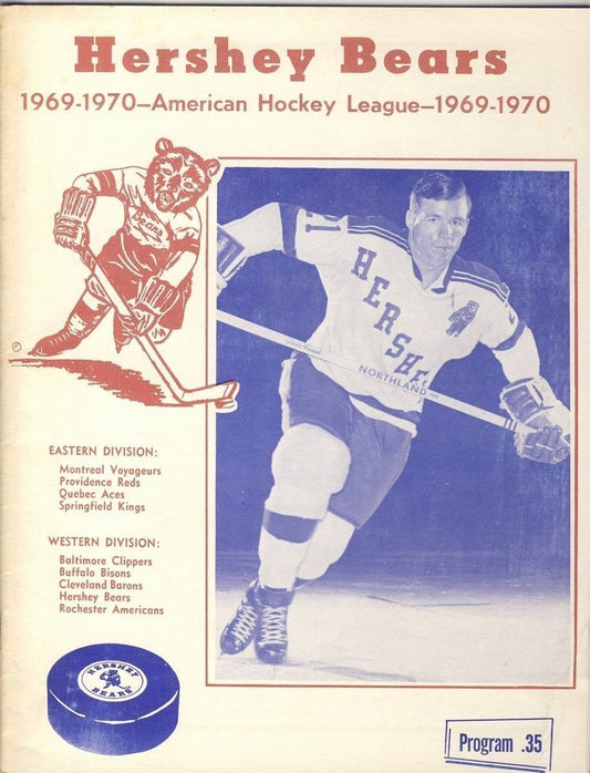 Hershey Bears 3/28 1970 Program vs. Montreal AHL 128336