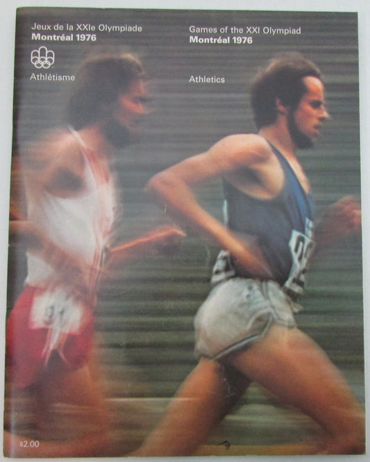 1976 Montreal Olympics Original Track and Field Program French & English 156579