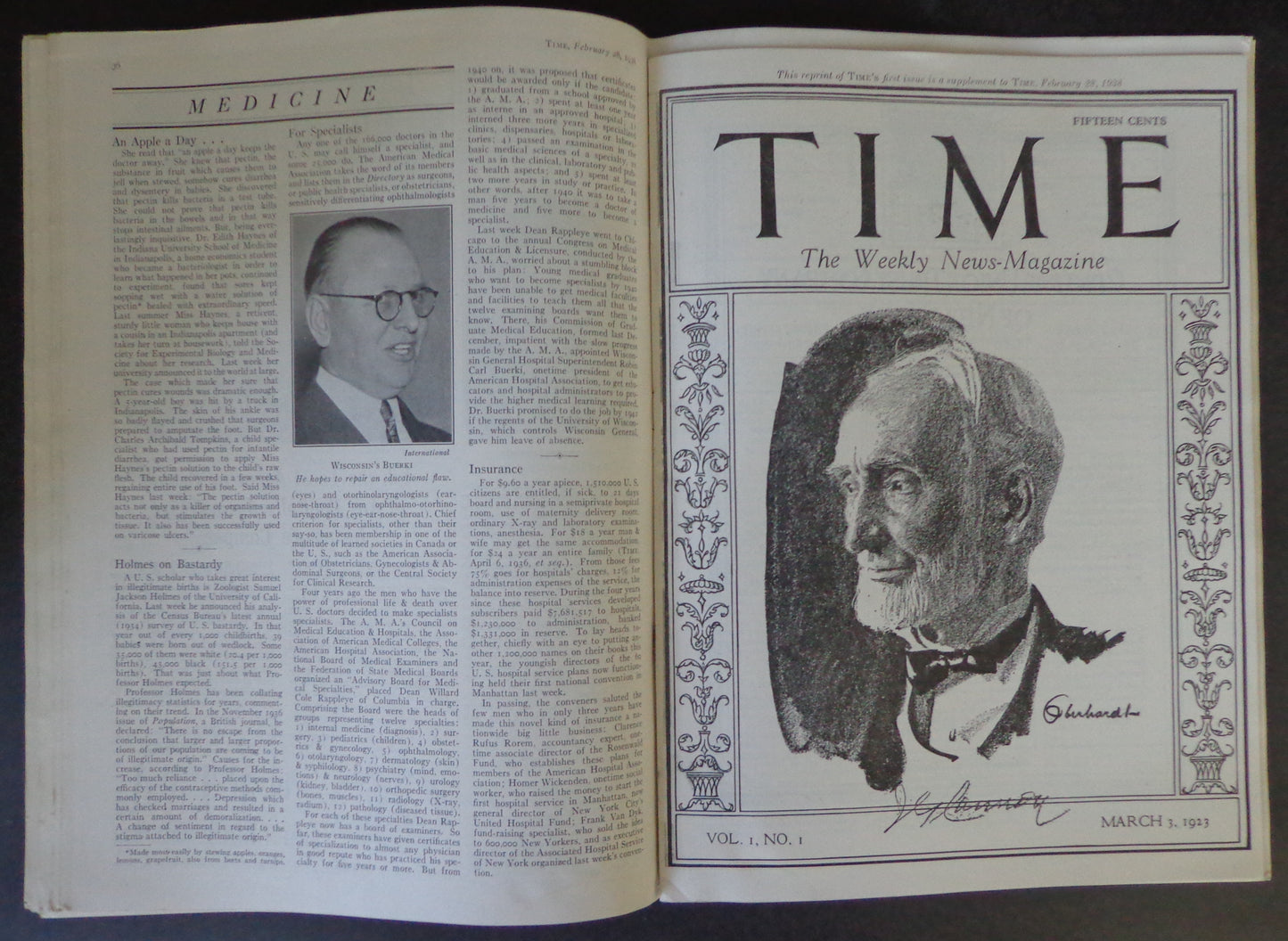 Time Magazine Vol XXXI No 9 February 28, 1938 Franklin Roosevelt 183493